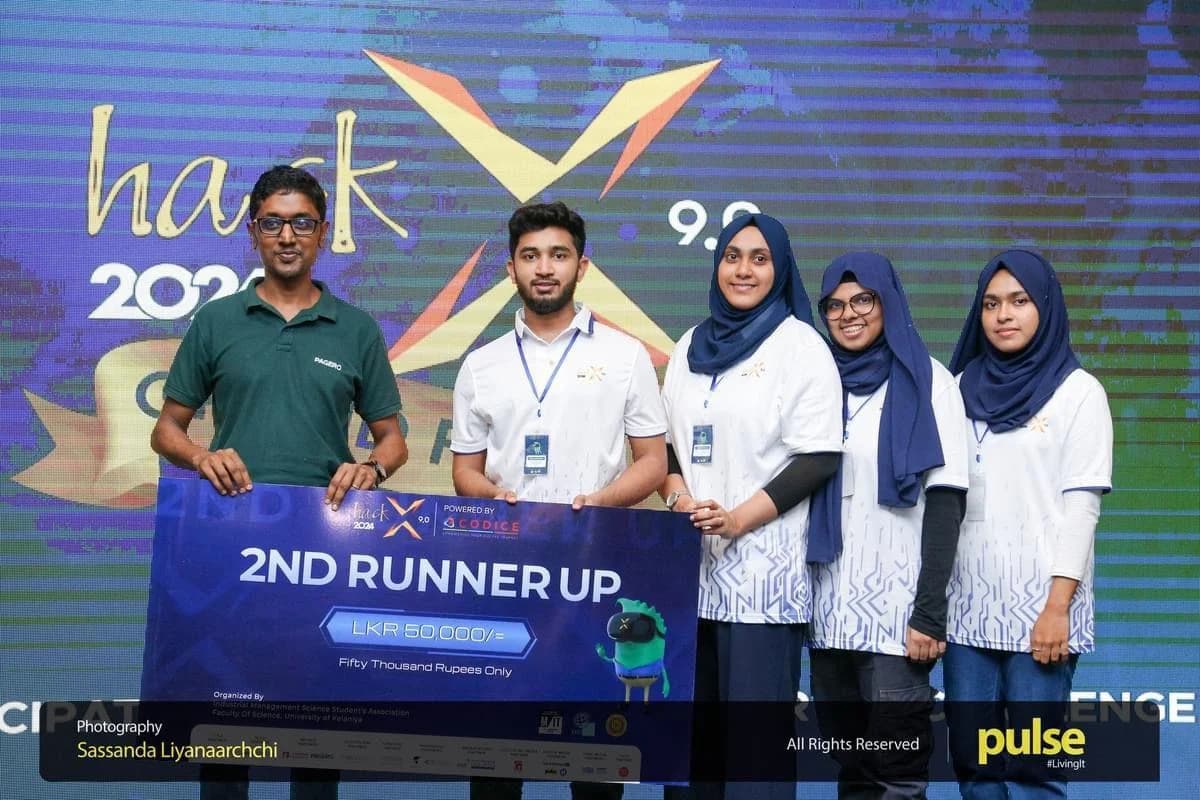 HackX 9.0, 2024: 2nd runner-up. Original event photograph.
