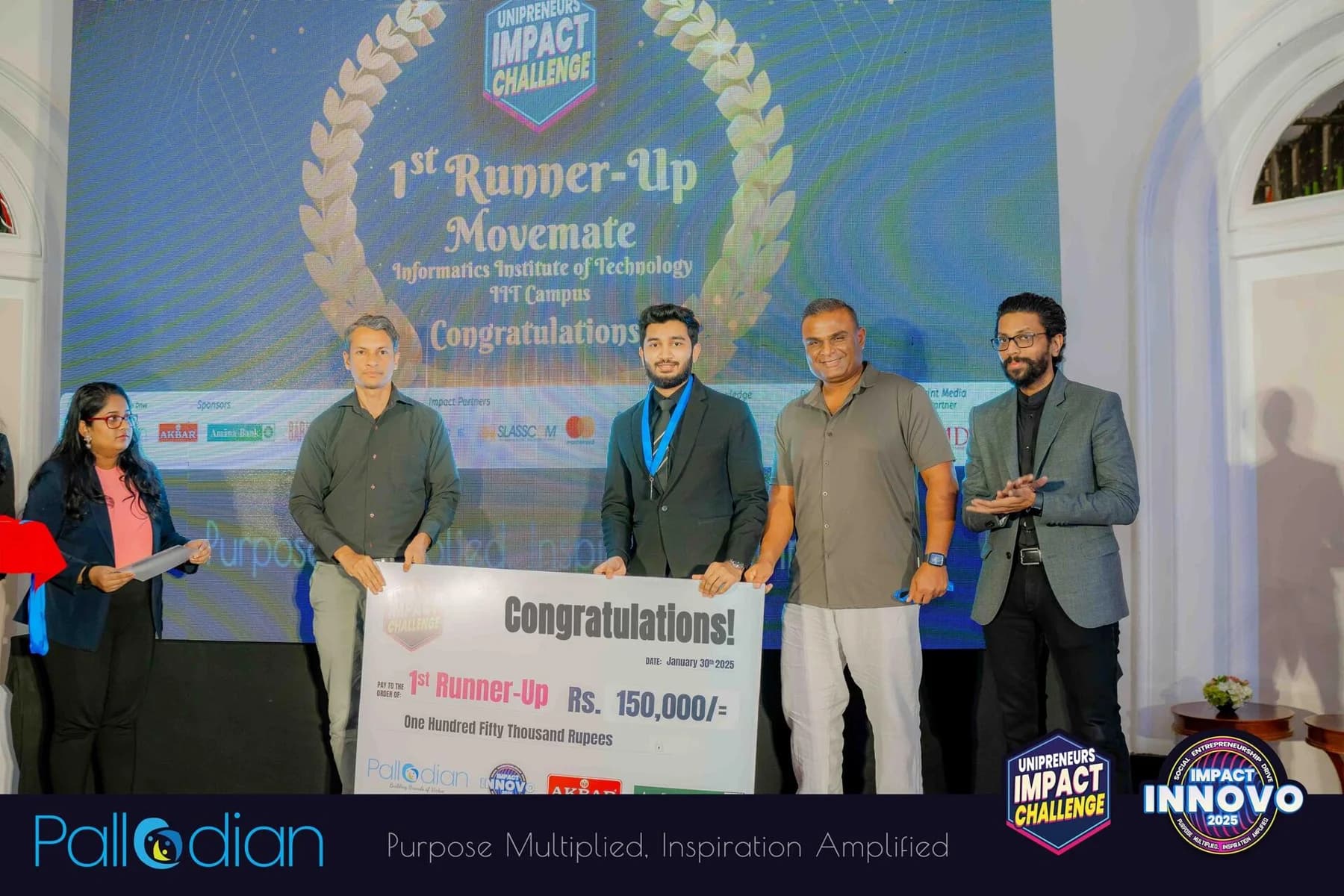 Unipreneurs Impact Challenge, 2025: 1st runner-up. Original event photograph.
